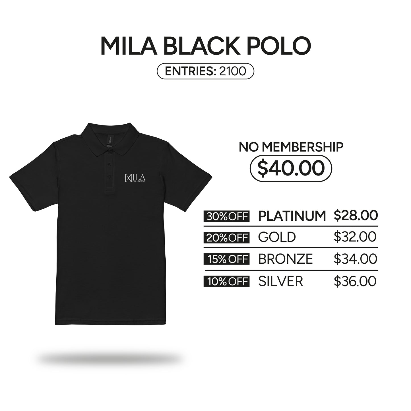 Mila Black Polo