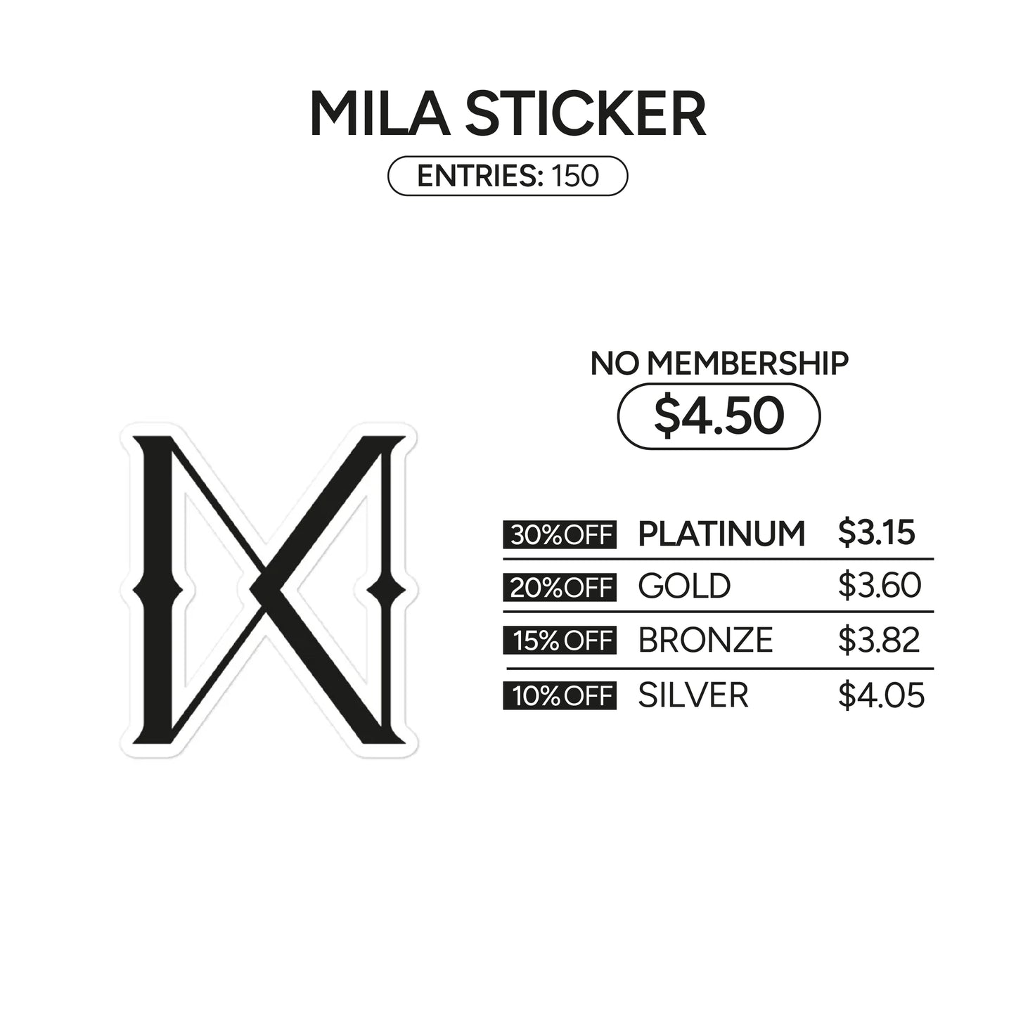 Mila stickers