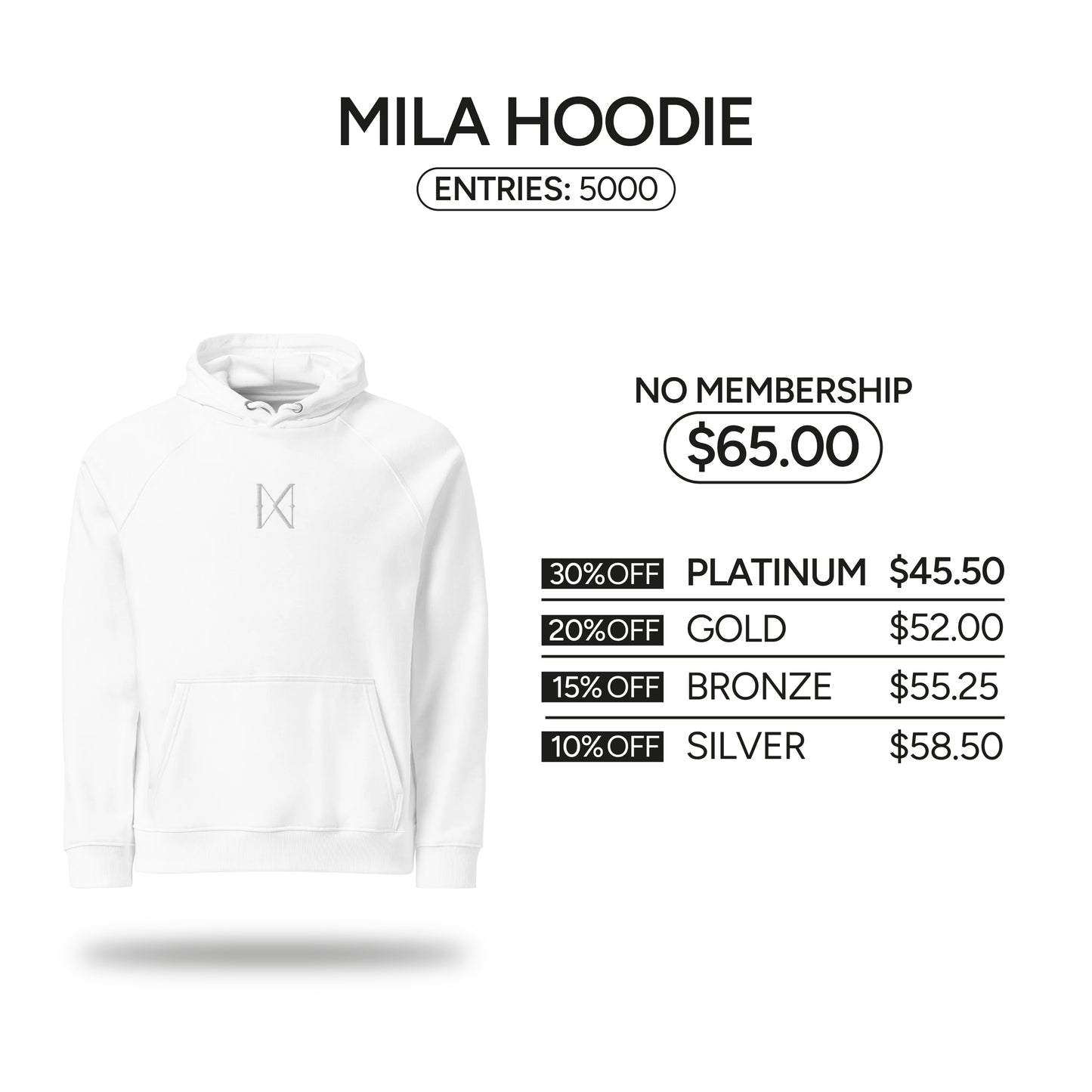 Sweat à capuche Mila