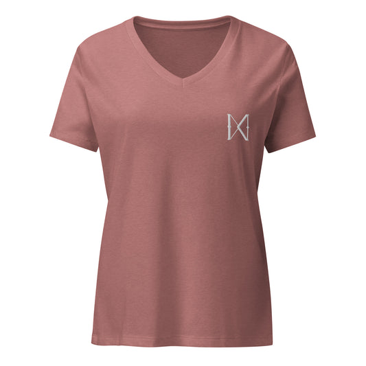 T-shirt col V décontracté Mila